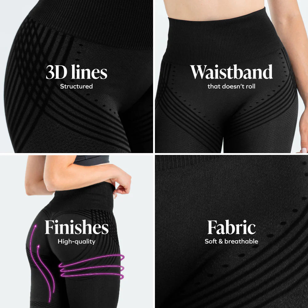 3D Leggings | Beige