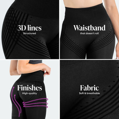 3D Leggings | Beige