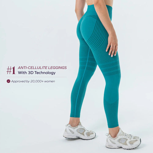 3D Leggings | Teal