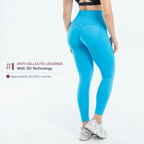 3D Leggings | Blue
