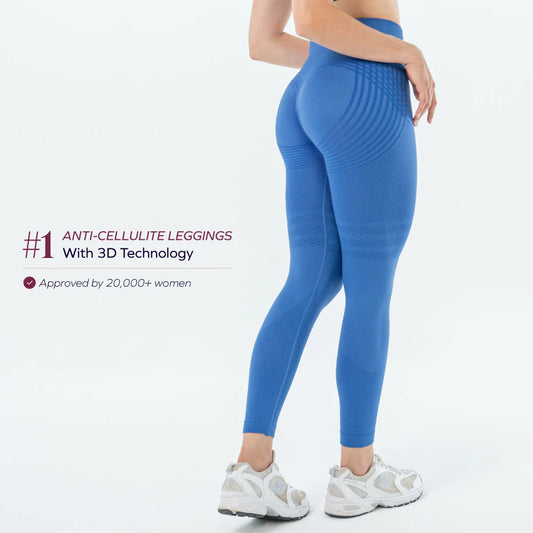 3D Leggings | Sky Blue